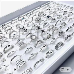 Gold and silver rings